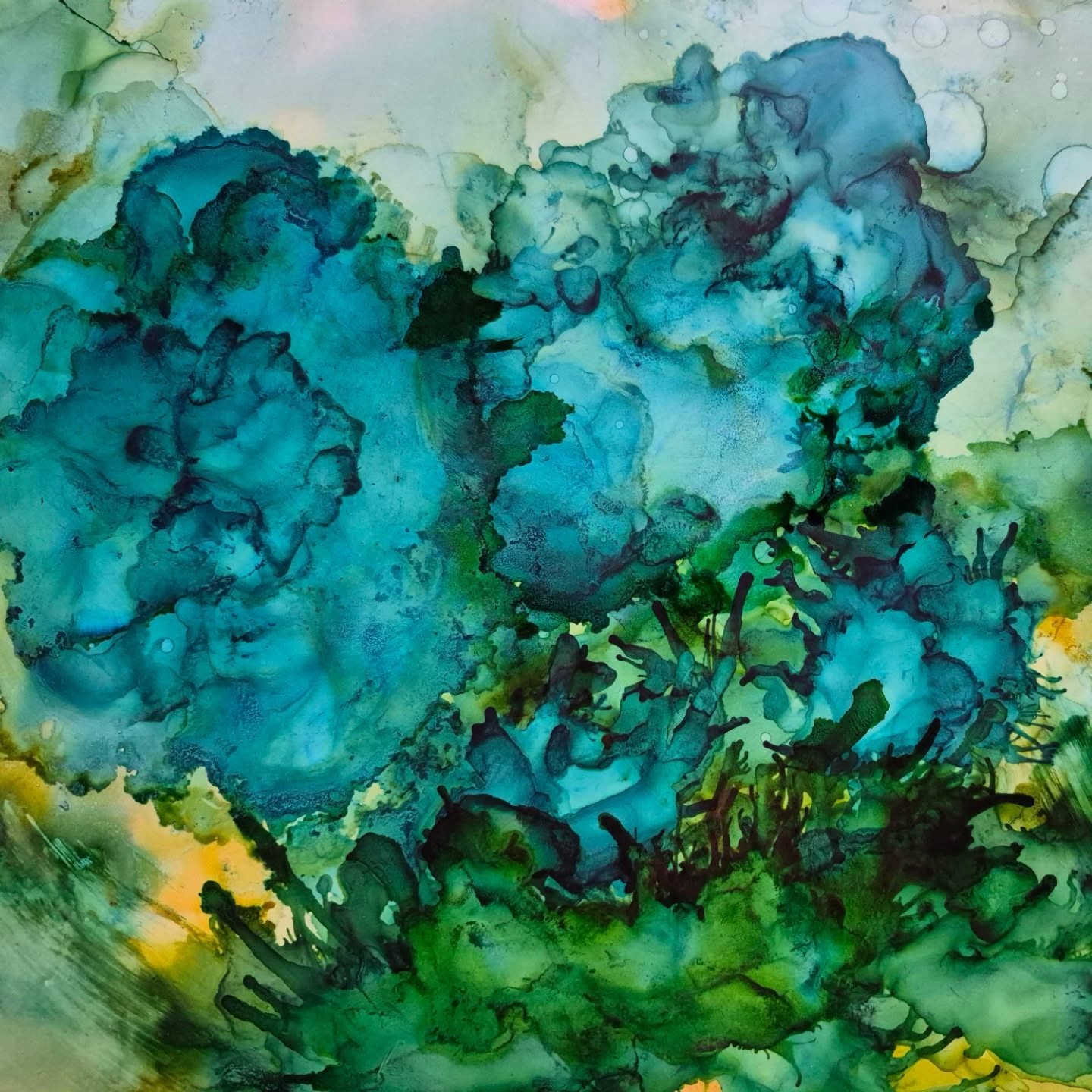 Blue Peonies